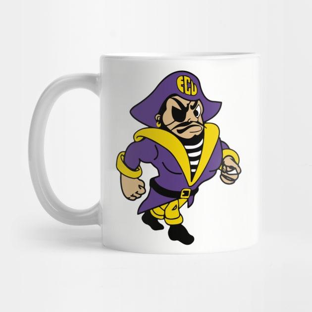 ECU Vintage Retro East Carolina Pirates 80s by robotbasecamp